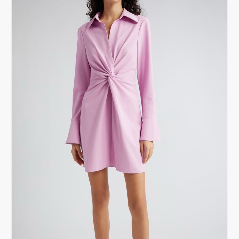 Cinq a Sept McKenna long sleeve front twist mini